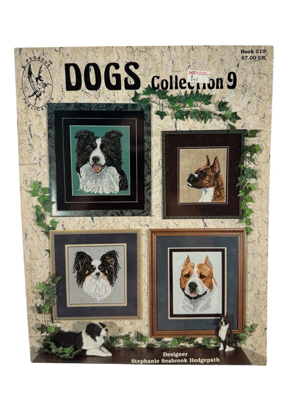 Vintage Dogs Collection 9 Cross Stitch Designs PEGASUS 5 Designs 1997